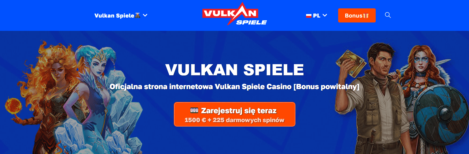 VulkanSpiele_Zrzuty ekranu_Strona główna